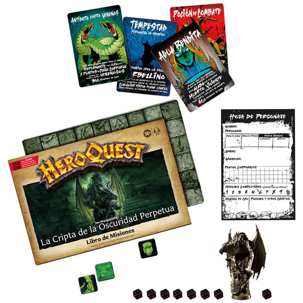 Expansion Juego de Mesa La Cripta de la Oscuridad Perpetua HeroQuest español