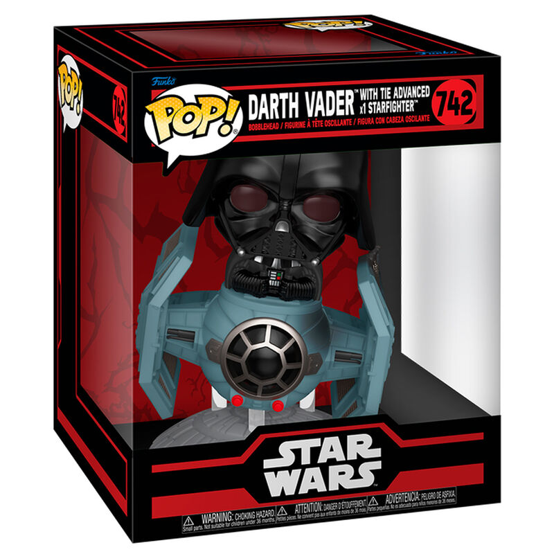 Figura POP Rides Deluxe Star Wars Darth Vader with TIE Fighter