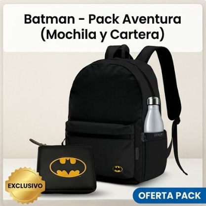 Pack Batman — Mochila + Cartera DC Comics